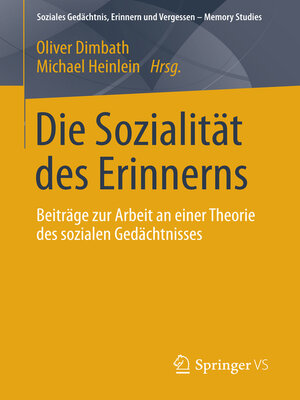 cover image of Die Sozialität des Erinnerns
